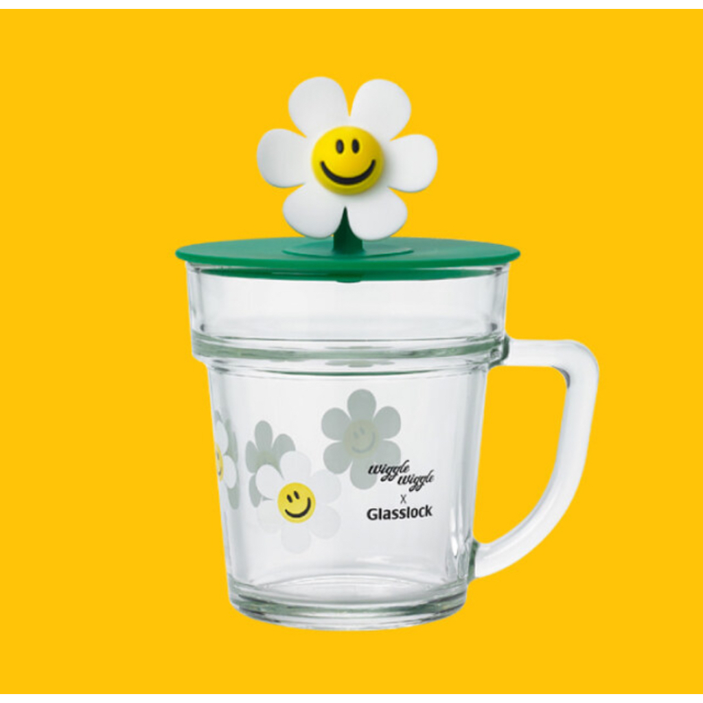 [Glasslock X Wiggle Wiggle] GARDEN MUG 490ml