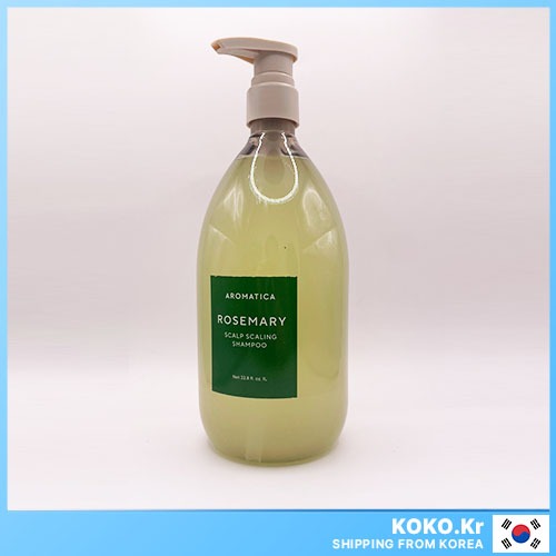 Aromatica Rosemary Scalp Scaling Vegan Shampoo (180 มล. / 400 มล. / 1000 มล. / รีฟิล 500 มล.) พร้อม FREEBIES
