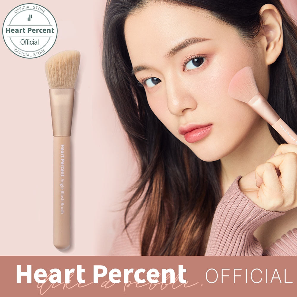 Heart Percent Angled Blush Brush