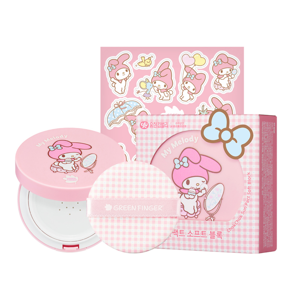 [Green Finger x Sanrio] My Melody Mild Sun cushion สําหรับเด็ก SPF50+ PA++++, 16g
