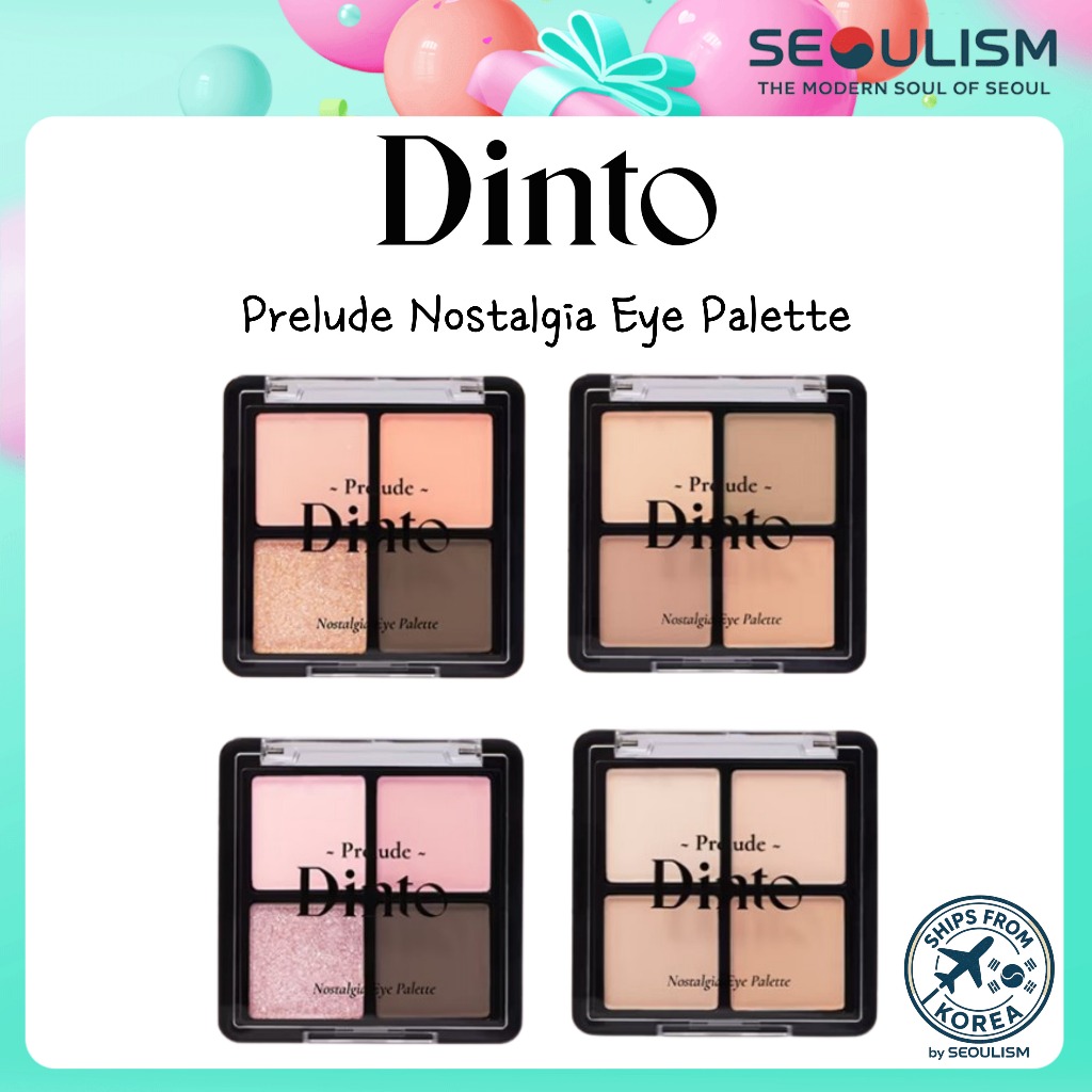 [DINTO] Daiso x Dinto Prelude Nostalgia Eye Palette | สีแต่งหน้า | ส่งจากเกาหลี