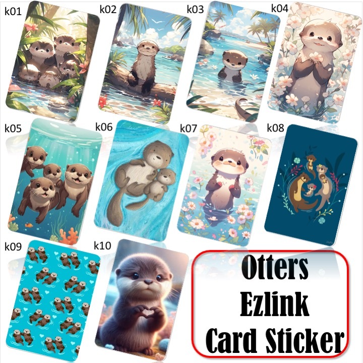 สติ๊กเกอร์การ์ด Otters Ezlink