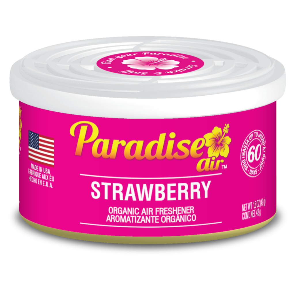 Paradise Air STRAWBERRY น้ําหอมปรับอากาศออร์แกนิก 42g (น้ําหอมกลิ่นแคลิฟอร์เนีย Shasta Strawberry)