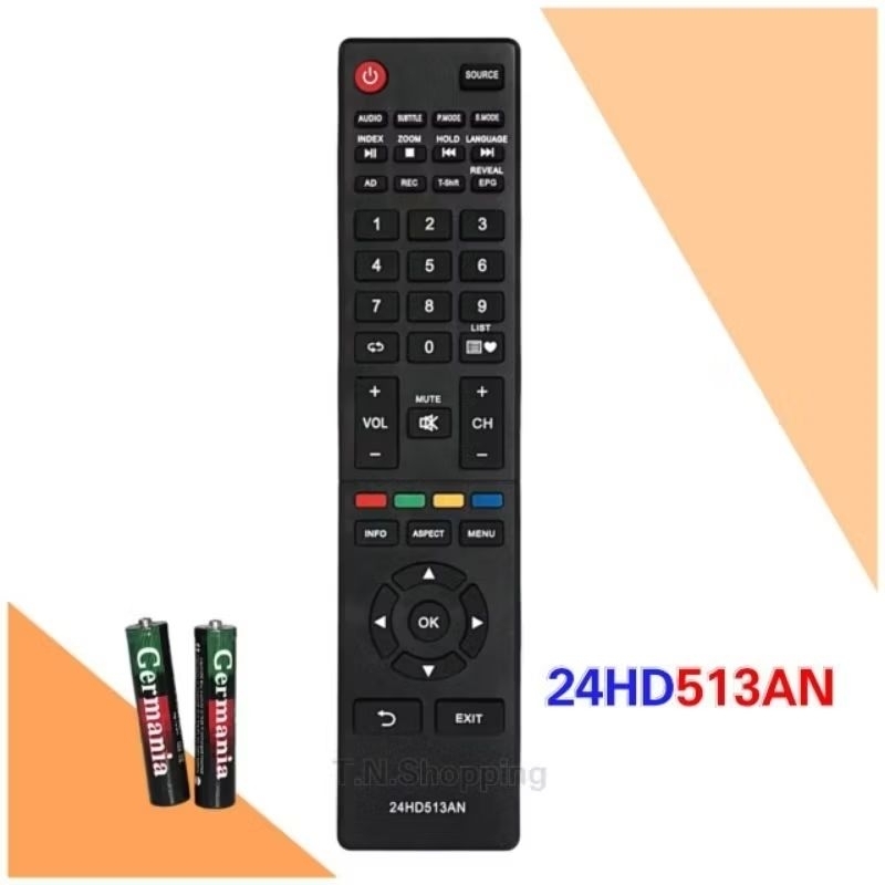 รีโมททีวี LCD/LED  รุ่น 24HD513AN