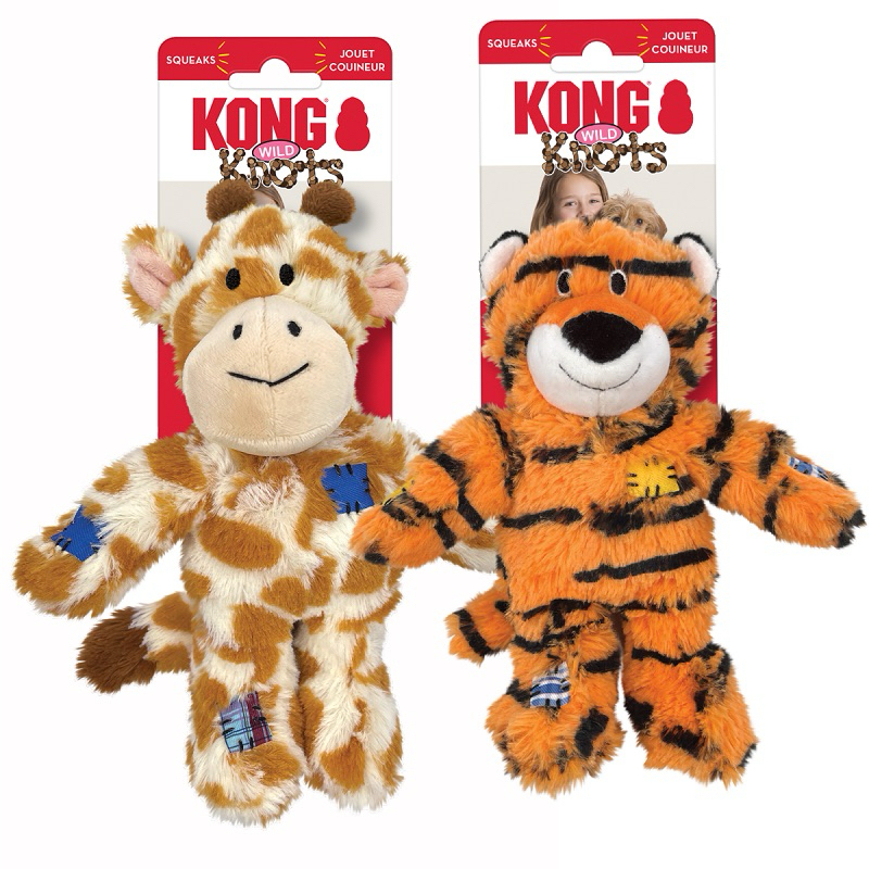 Kong Wild Knots Giraffe / Tiger / Fox Dog Toy (2 ขนาด)