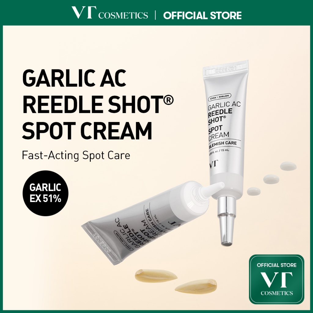 [VT] GARLIC AC REEDLE SHOT Gel Cream & Spot Cream ดูแลสิวอุดตัน ครีมลดสิว [Official Flagship] รูปที่ 9