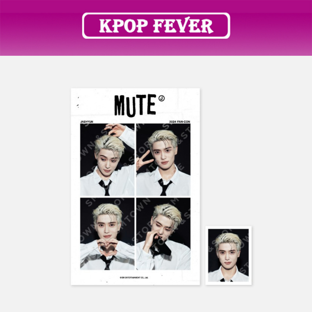NCT JAEHYUN - [ MUTE ] 2024 FAN-CON MD / 4 CUT PHOTO SET