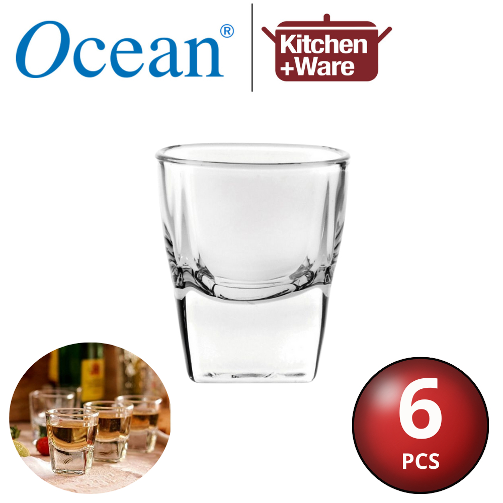แก้วช็อตพลาซ่าโอเชี่ยน 55 มล. (ชุด 6 ชิ้น) / Spirits Tequila Shots Shooters / แก้วขนมหวาน