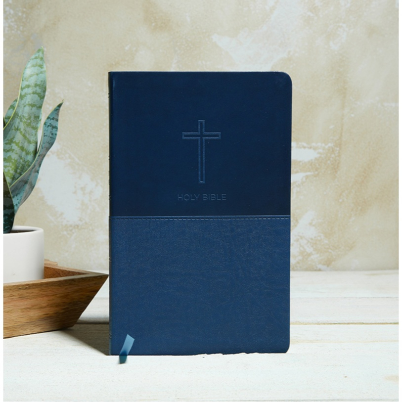 NKJV Value Thinline Holy Bible: Leathersoft, Blue, Red Letter, Comfort Print