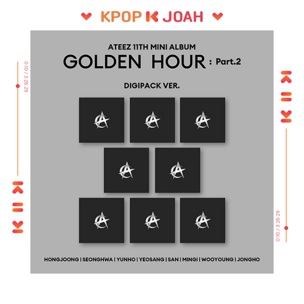 (DIGIPACK ver.) ATEEZ [GOLDEN HOUR : Part.2] 11th MINI ALBUM (15th Nov.2024)