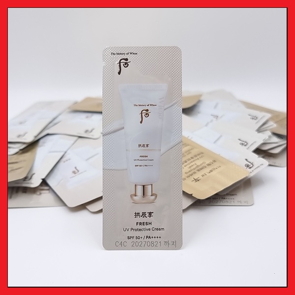 Whoo Gongjinhyang Fresh UV Protective Cream SPF50+/PA++++ 1ml 60ea