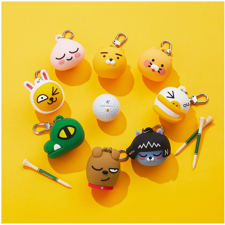 Kakao Friends Golf Silicone Golf Ball Case Ryan