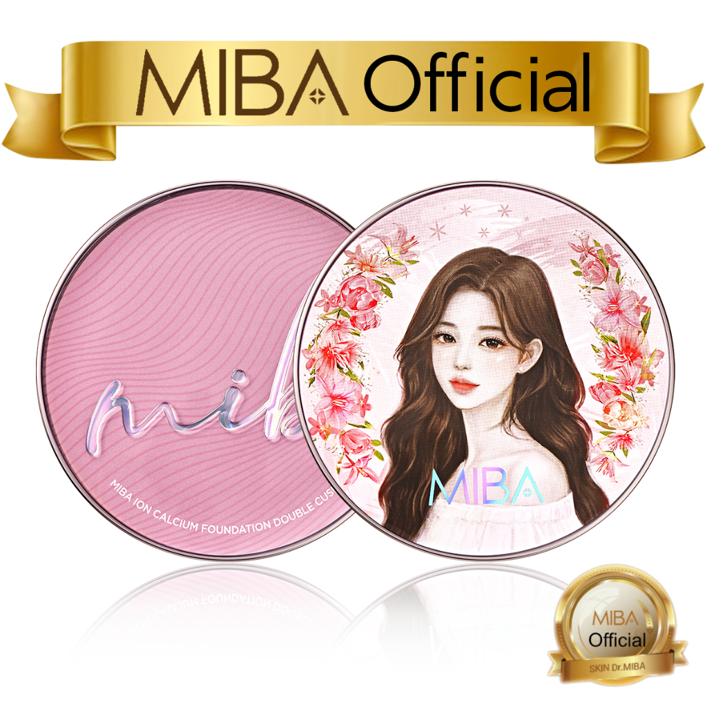 Miba Ion Calcium Foundation Double Cushion Glow 25 g / 0.88 oz Big Cushion SEASON 3. ผลปกติดทนนาน มอ