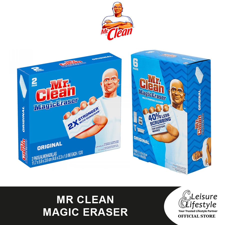 Mr Clean ยางลบเมจิกทําความสะอาดอเนกประสงค์ 2 แผ่น / 6 แผ่น