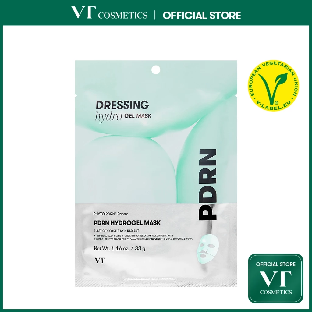 [VT] PDRN Hydrogel Mask 1 ชิ้น PDRN จากพืช การปรับปรุงริ้วรอย ดูแลกระจ่างใส [Official Flagship]