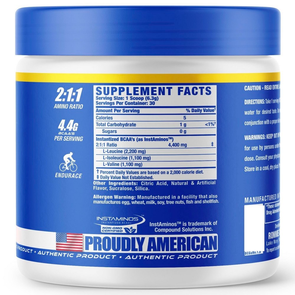 Ronnie Coleman Signature Series BCAA XS น้ําหวานฝรั่ง 189g Made in USA
