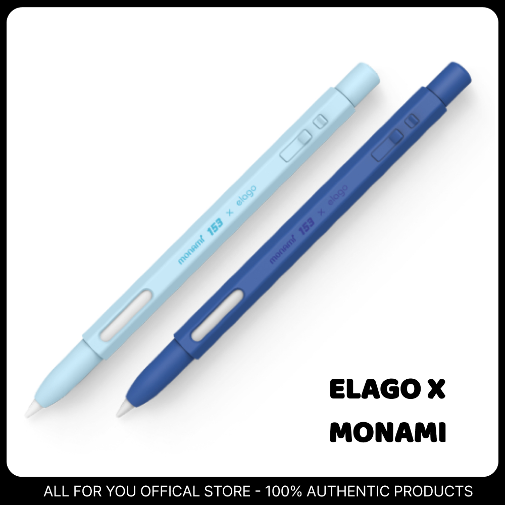 ELAGO X MONAMI 153 Ocean เคสซิลิโคนสําหรับ Apple Pencil (รุ่นที่ 2 และที่รองรับ iPad Pro)