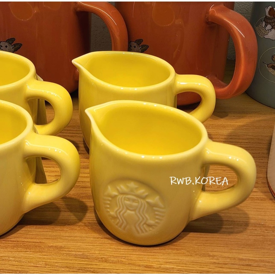 🎀【SALE!!! พร้อมส่ง】2022 แก้วสตาร์บัคส์เกาหลี Starbucks Korea Autumn mini jug mug 89ml/ 3oz