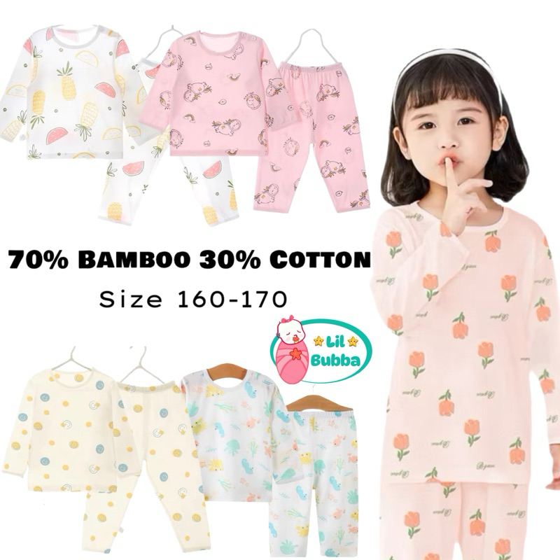 [LIL BUBBA] BAMBOO COTTON PYJAMAS SIZE 160-170