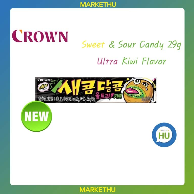 [CROWN] Sweet & Sour Candy 29g รส Ultra Kiwi/ขนมเกาหลี