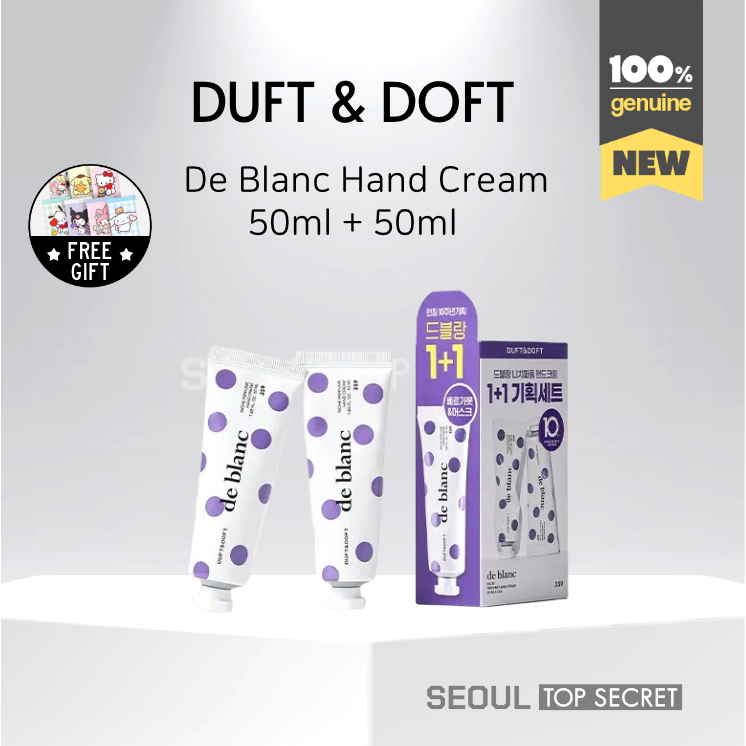 [DUFT & Doft] ( 1+1 )De Blanc Hand Cream 50ml + 50ml / Hand Cream Korea