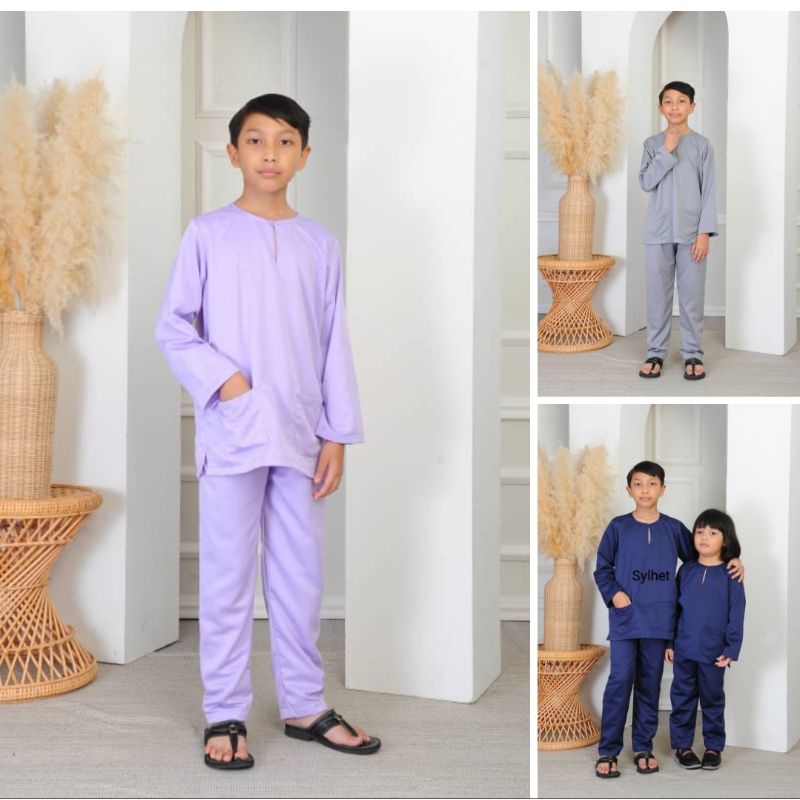 Telk Belanga Baju Melayu 2y_12y(Pearl Skin Premium soft)