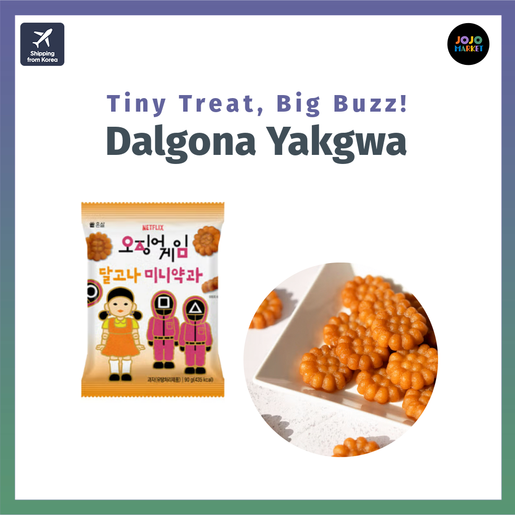 เกมปลาหมึก Dalgona Yakgwa 90g – Sweet, Crunchy & Chewy in One Bite! / จัดส่งจากกรุงเทพเกาหลี