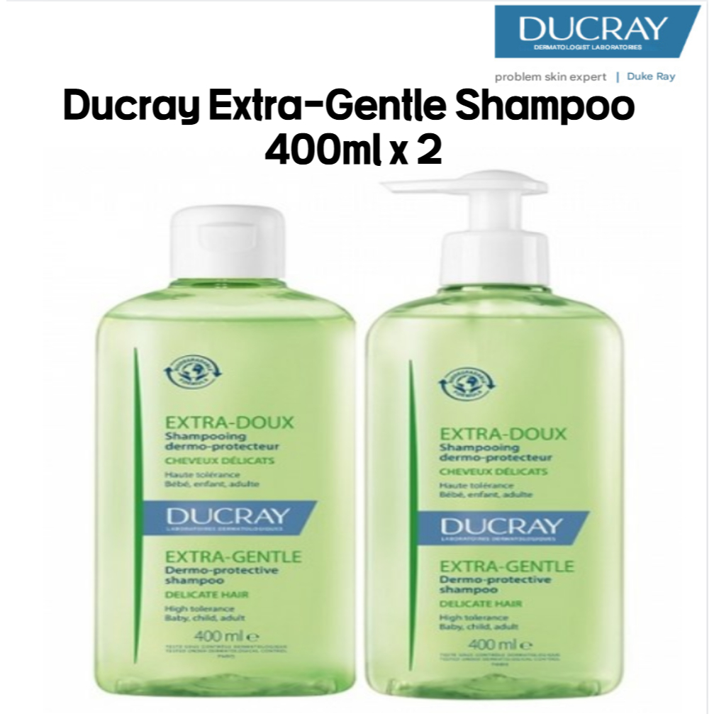 Ducray แชมพูสูตรอ่อนโยนพิเศษ 400มล. x 2
