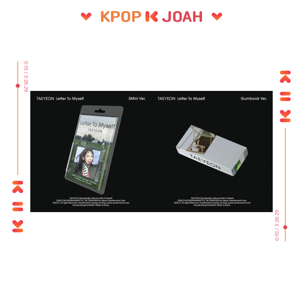 (SMINI / GUMBOOK ver.) TAEYEON (SNSD) [LETTER TO MYSELF] 6th MINI ALBUM (29th Nov.2024)