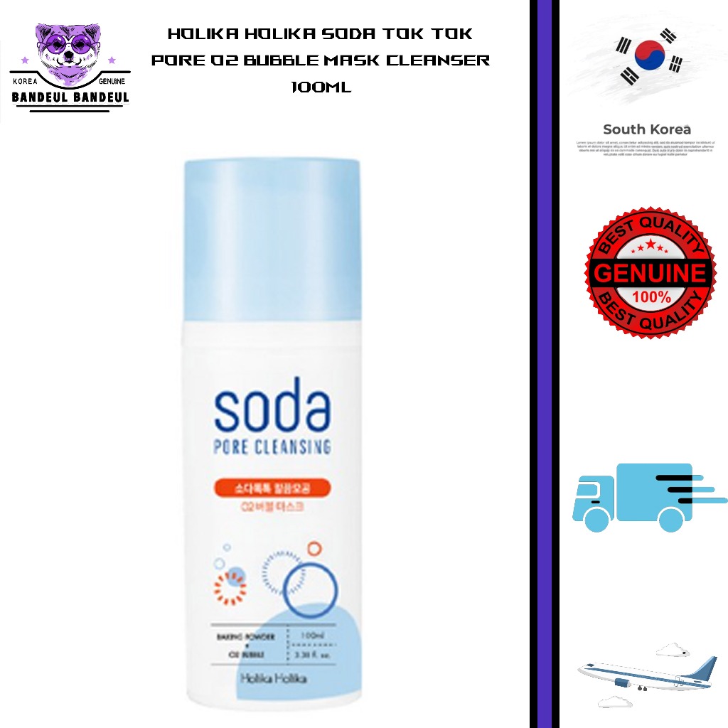 Holika Holika Soda Tok Tok Pore O2 Bubble Mask Cleanser 100ml