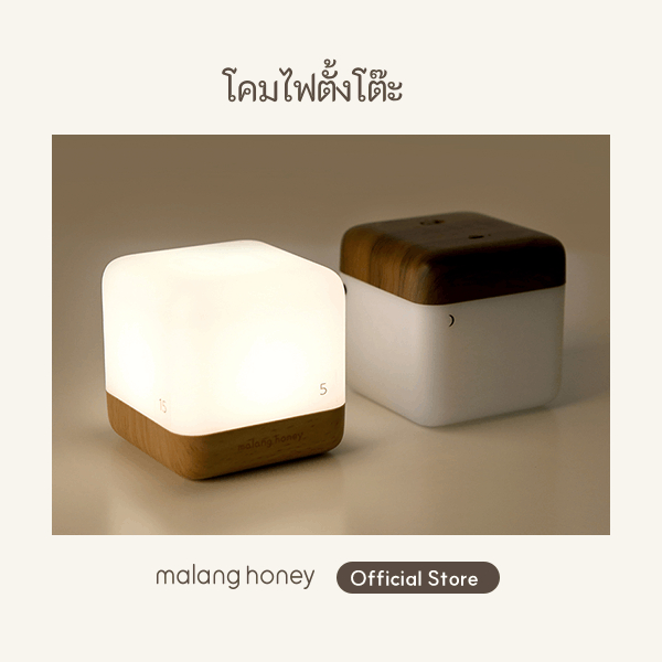[Malang Honey] โคมไฟตั้งโต๊ะ LED ชาร์จ USB แบบพกพา 145 กรัม 2 สี สําหรับป้อนนมเด็กทารก นอน ป้องกันสายตา