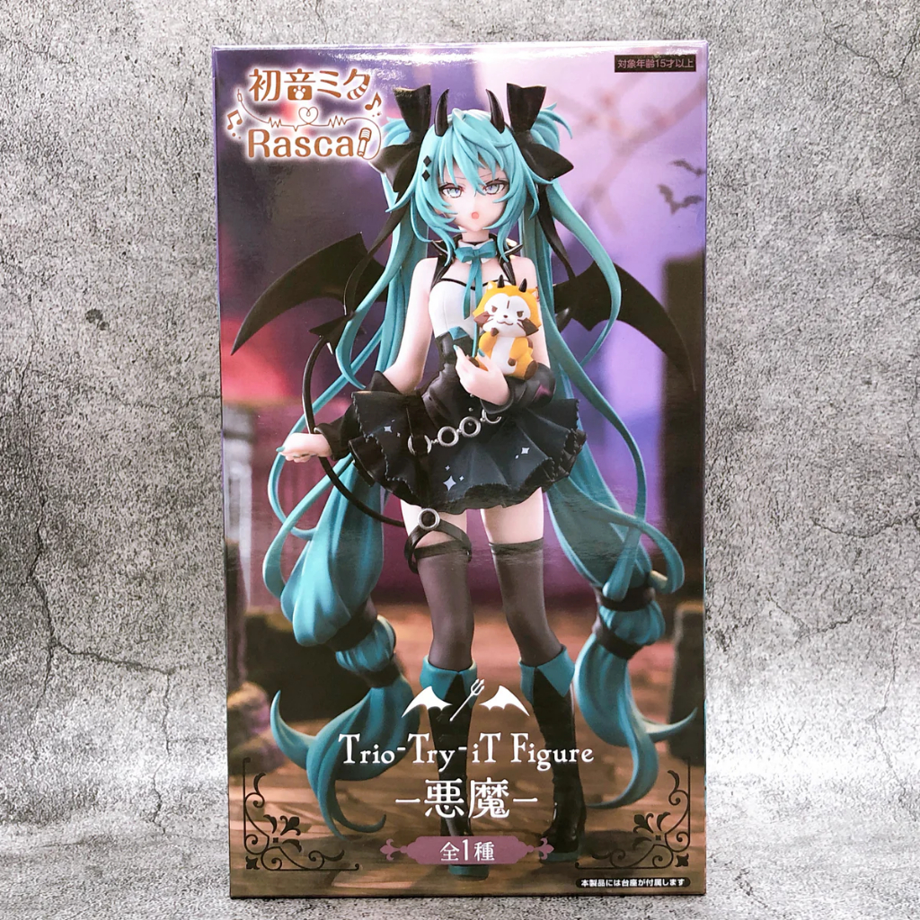 Japan IMPORT ANIME ฟิกเกอร์ Hatsune Miku & Rascal Devil ver Trio-Try-iT