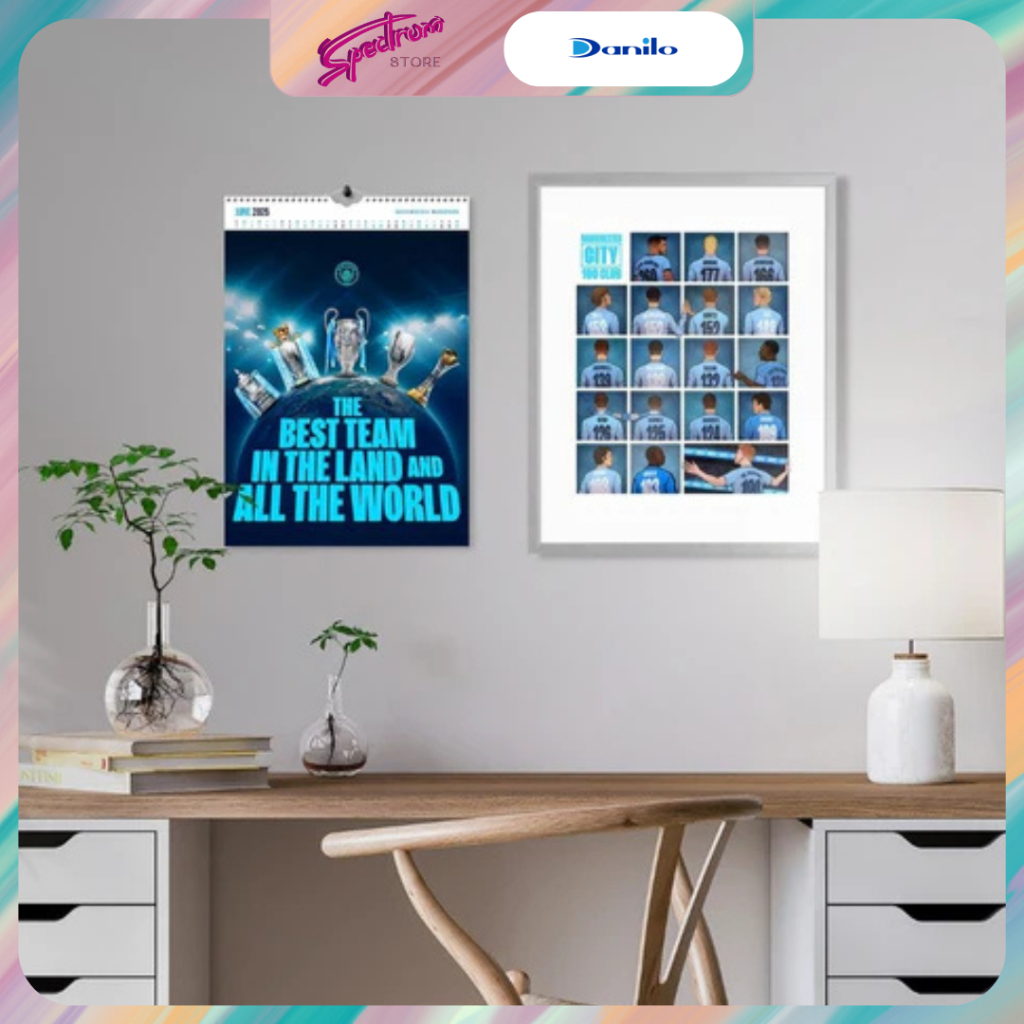 Danilo Football Clubs Fans Planners Arsenal Manch Chelsea 2025 A3 ปฏิทินดีลักซ์