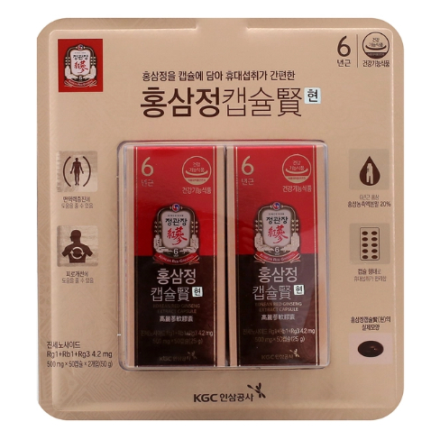 [JungKwanJang] Red Ginseng Extract Capsule สารสกัดโสมแดง แคปซูล 500มก. x 100 เม็ด