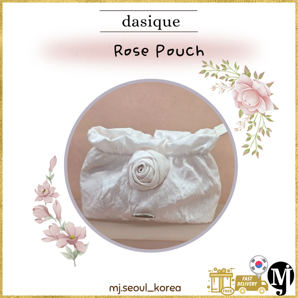 Dasique Rose Milk Tea Rose Make Up Pouch