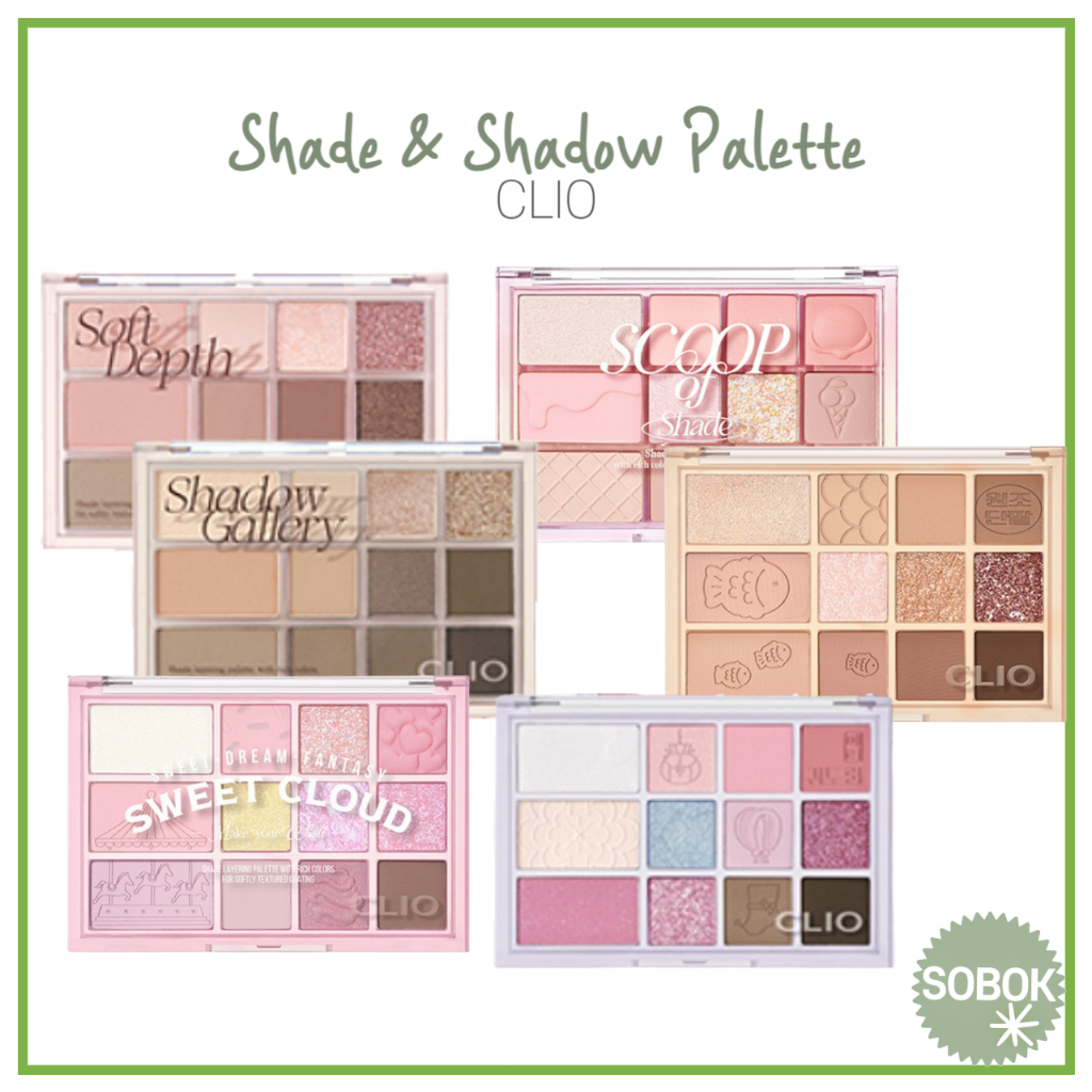 [CLIO] (+ใหม่) Shade & Shadow Palette 6colors / Eyeshadow Palette Multi Palette