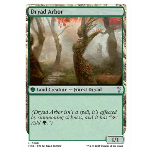 MTG Mystery Booster 2 - Dryad Arbor [ขอบขาว]