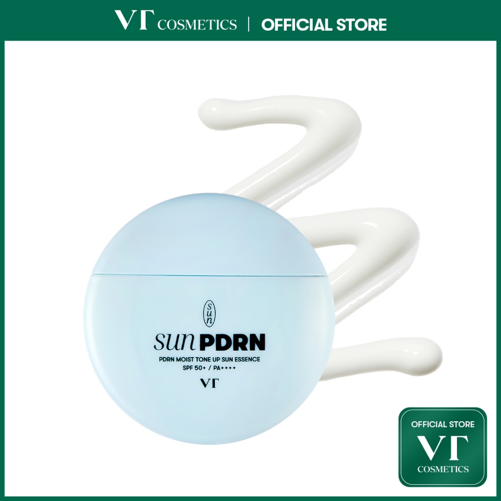 [VT ] PDRN Moist Tone-up sun essence 50ml SPF 50+, PA ++++ เอสเซนส์กันแดด, PDRNจากพืช [Official Flagship]