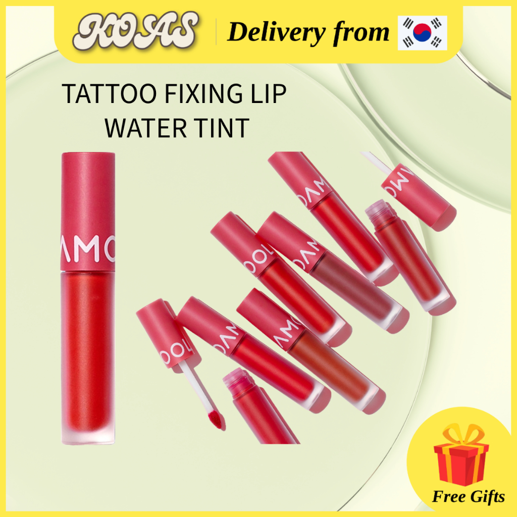 [Moolda] Tattoo Fixing Lip Water Tint 3g 20colors / Korean Beauty Makeup Lip Tint