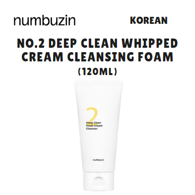 [NUMBUZIN] โฟมล้างหน้าวิปครีม No.2 Deep Clean (120ml)