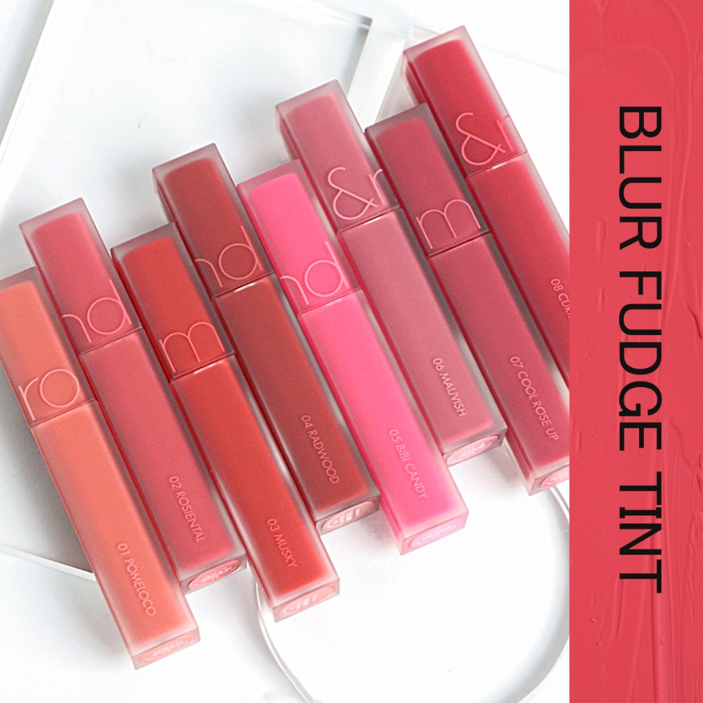 [rom&nd] BLUR FUDGE TINT | romand ลิปทินท์ Chic เนื้อแมทท์ romnd
