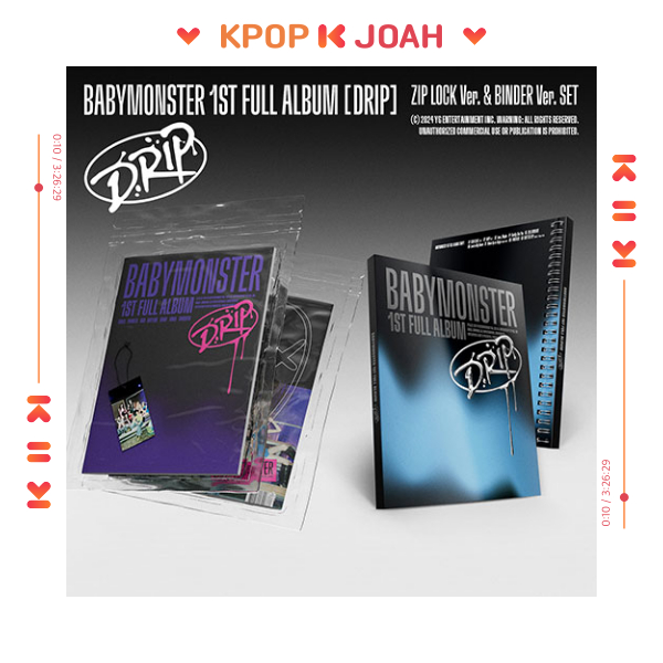 (BINDER / ZIP LOCK VER.) BABYMONSTER [DRIP] 1st FULL ALBUM (1st Nov.2024)