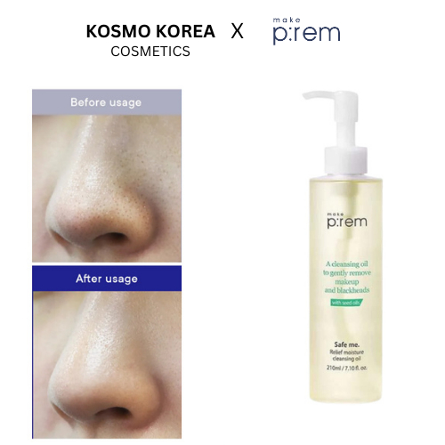 Make P:Rem Safe me Relief Moisture Cleansing Oil น้ำมันทำความสะอาด 210ml บำรุงผิวและทำความสะอาด