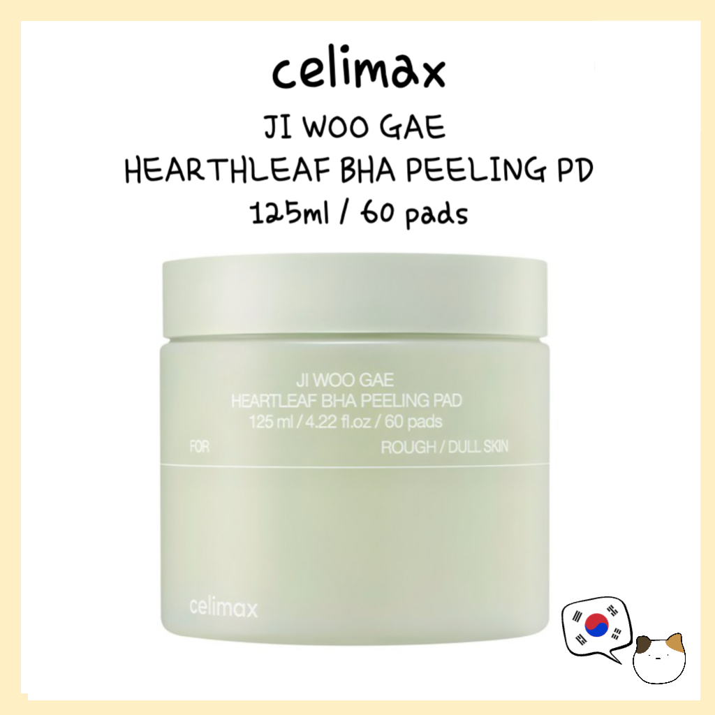 Celimax JI WOO GAE HEARTHLEAF BHA PEELING PD 125ml / 60 แผ่น