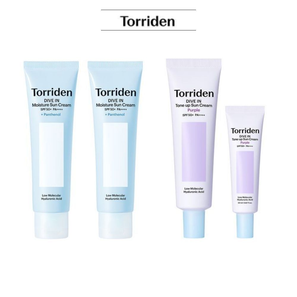 Torriden DIVE IN Moisture Sunscreen, Purple Tone Up Sunscreen SPF50+