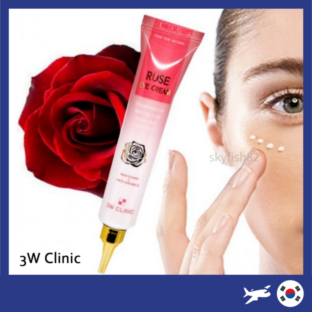 [3W Clinic] ครีมบํารุงรอบดวงตากุหลาบ 40ml