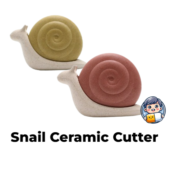 Piglab Snail Unboxing Cutter เซรามิค Courier Knife กล่องแม่เหล็กสําหรับเป็นของขวัญจากเกาหลี หลากหลาย