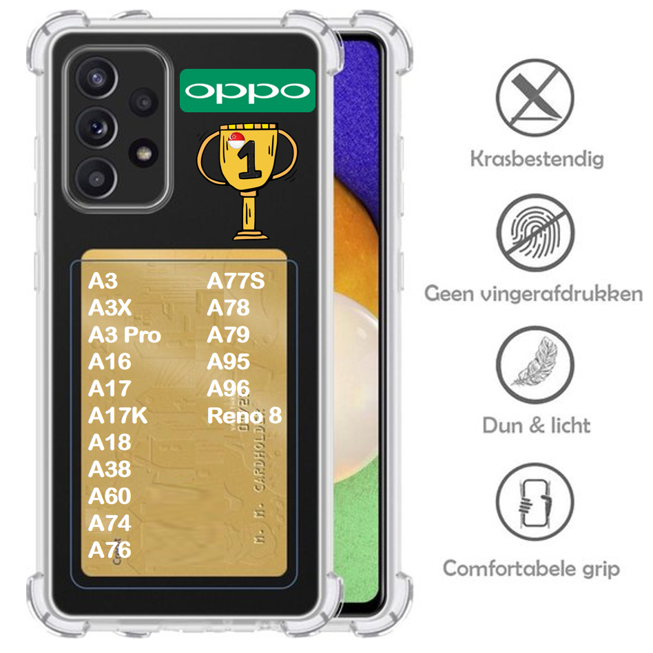 [SG] OPPO ถุงลมนิรภัยการ์ด Soft TPU เคสโทรศัพท์ใส A3 A16 A17 A18 A38 A60 A74 A76 A77S A78 A79 A95 A9