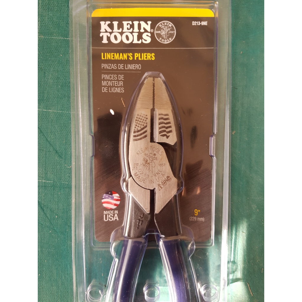 Klein Tools D213-9NE คีมตัดด้านข้างกําลังสูง 9"