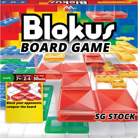 {SG} Blokus Cards Board Game Toy Strategy Gam Family Games with Kids Board Games for Family Strategy